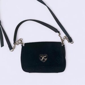 Juicy Couture Black Crossbody Bag with Heart Accent